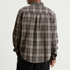 Café Mountain Men's Double Pocket Heritage Shirt in Navy Slub Check