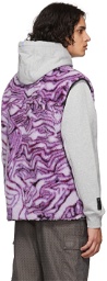 MCQ Purple Fleece Gillet Vest