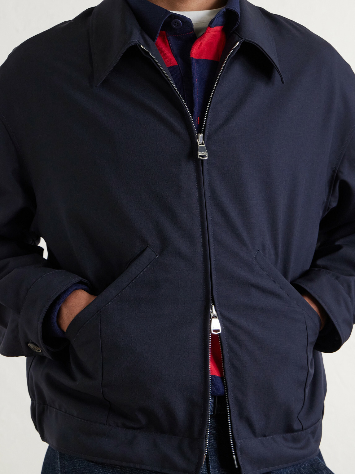 Valstar - Stan Wool Bomber Jacket - Blue