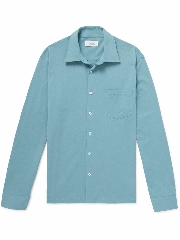 Photo: Mr P. - Organic Cotton-Jersey Shirt - Blue