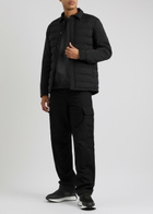 Sandbanks Logo Quilted Shell Jacket Black