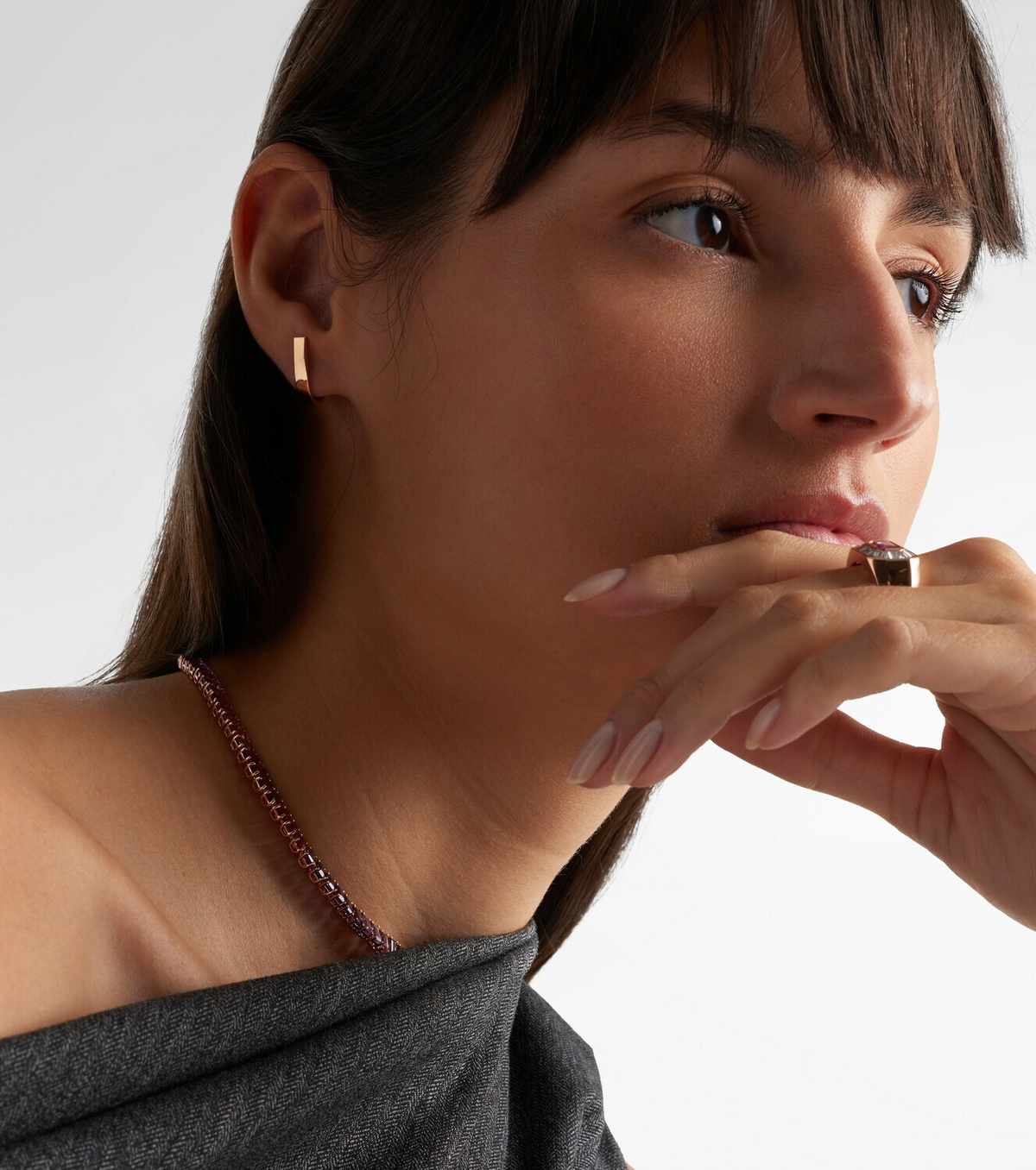Repossi Berbere 18kt rose gold single earring