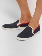 RIVIERAS - Cotton-Mesh Espadrilles - Blue