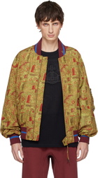 Vivienne Westwood Yellow Bernardo Reversible Bomber Jacket