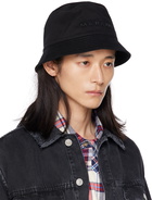 Isabel Marant Black Haley Logo Bucket Hat