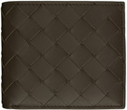 Bottega Veneta Brown Intrecciato Bi-Fold Wallet