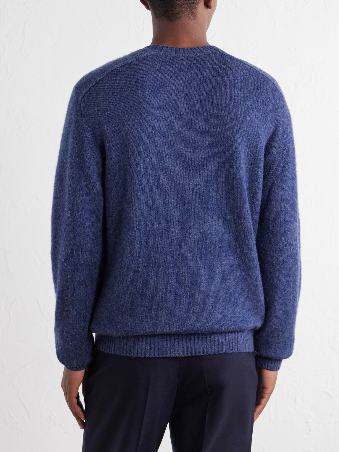 Boglioli - Wool and Cashmere-Blend Sweater - Blue