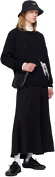 Y-3 Black Knit Crew Sweater