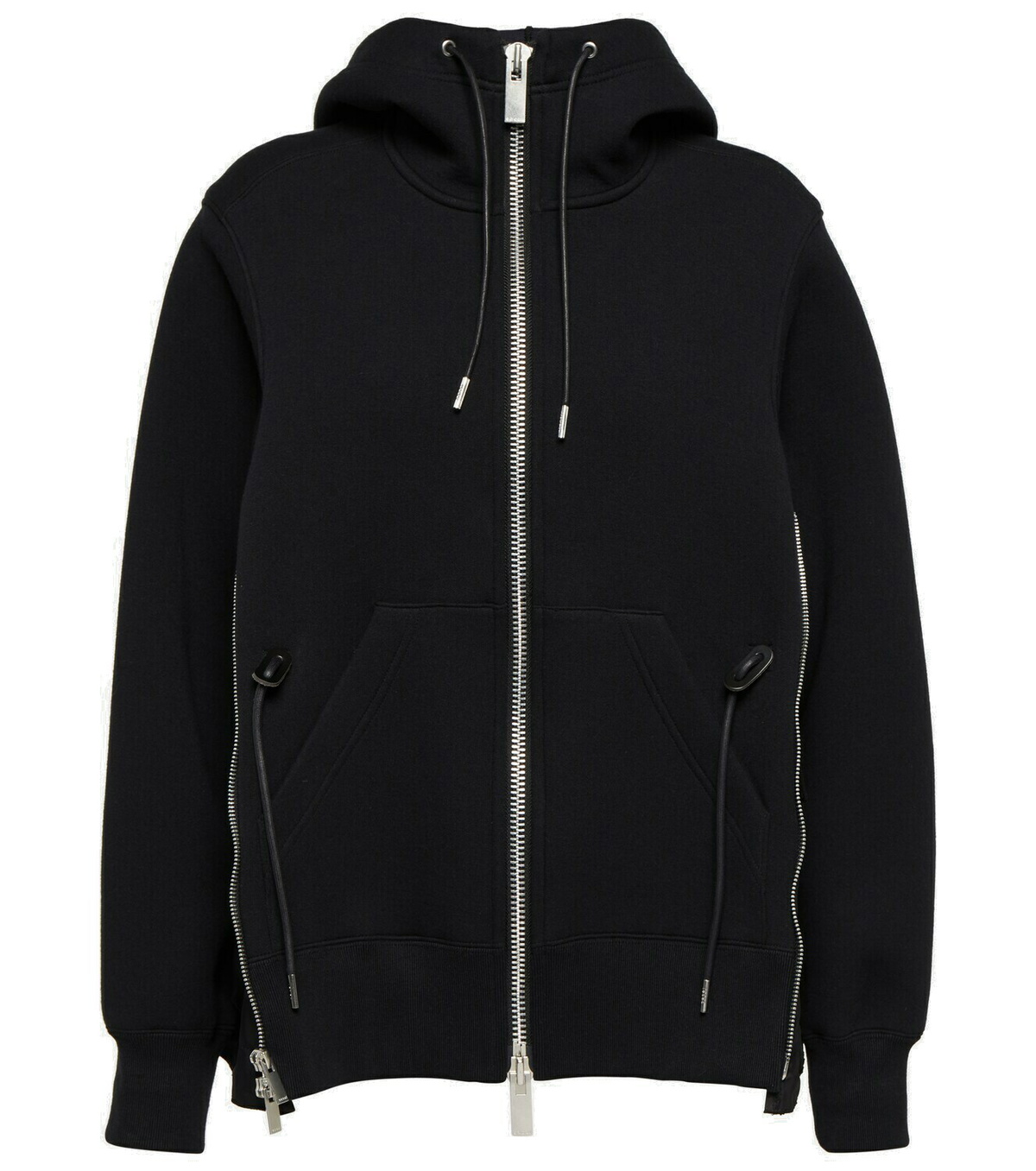 Sacai - Sponge Sweat x Nylon Twill hoodie Sacai