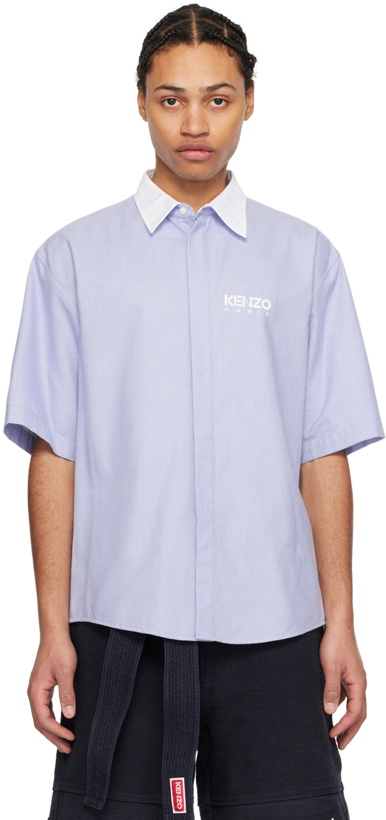 Photo: Kenzo Blue Kenzo Paris Stripe Shirt