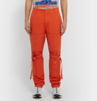 AMBUSH® - Tapered Cotton-Canvas Trousers - Orange