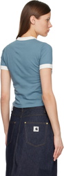 Carhartt Work In Progress Blue Reminiscing Ringer T-shirt