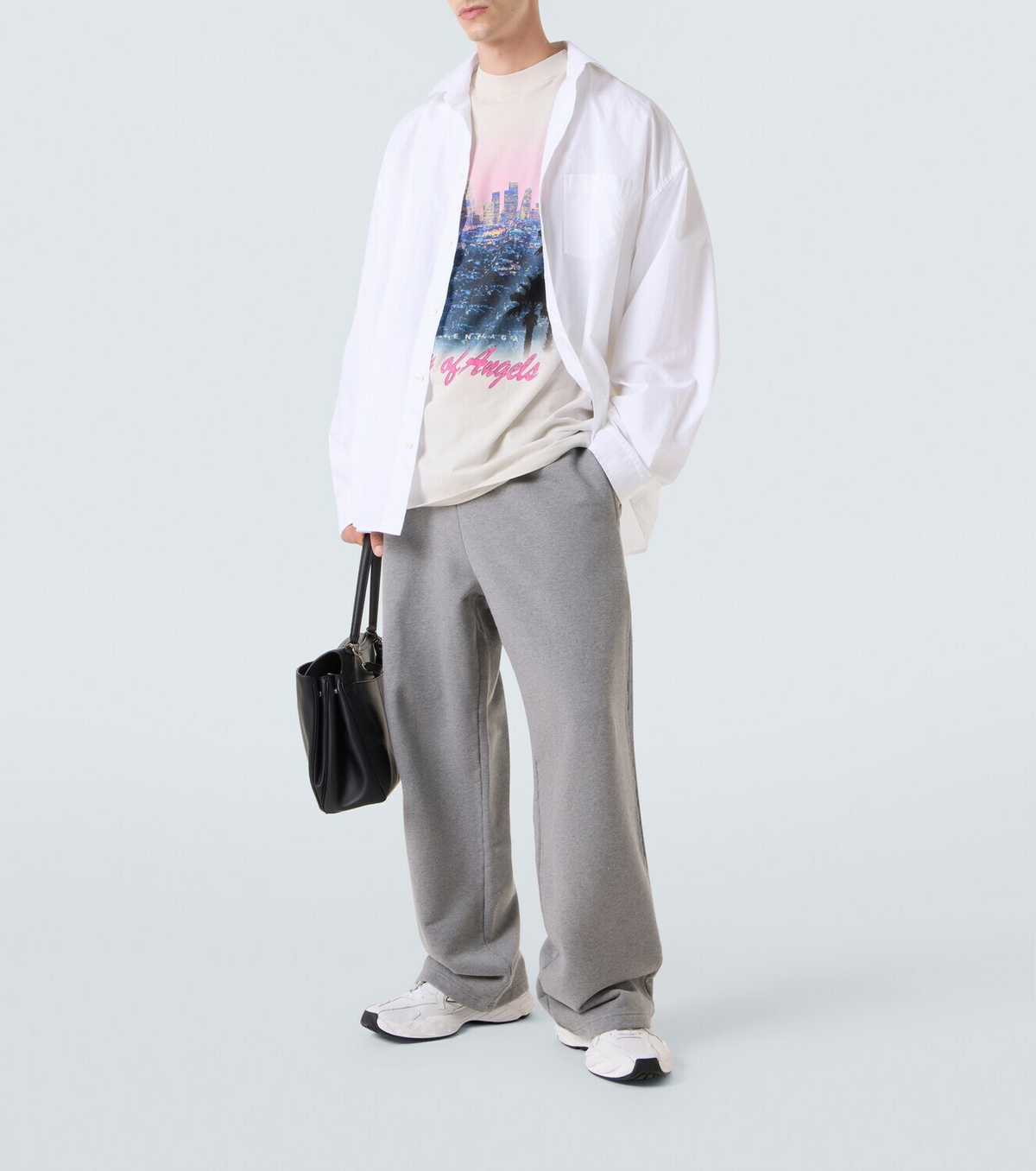 Balenciaga Cotton jersey wide-leg sweatpants