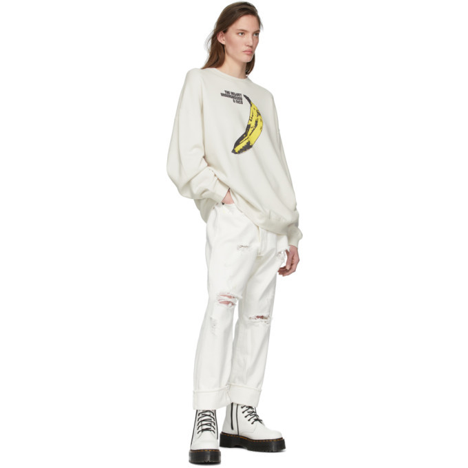 R13 Off White The Velvet Underground Edition Oversized Sweatshirt R13