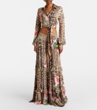 Roberto Cavalli Printed cropped shirt