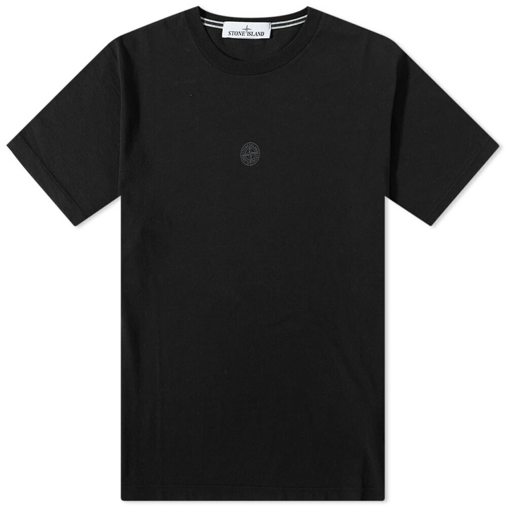 Photo: Stone Island Men's Mosaic Four Print T-Shirt in Black