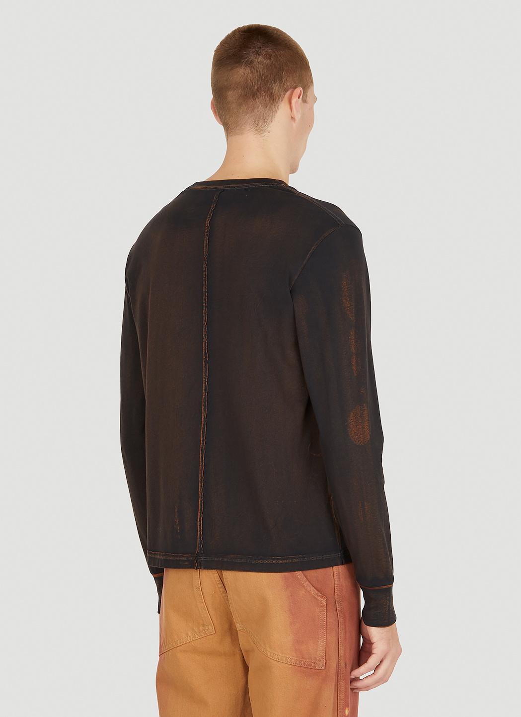 Eckhaus Latta Lapped Long Sleeve T-Shirt