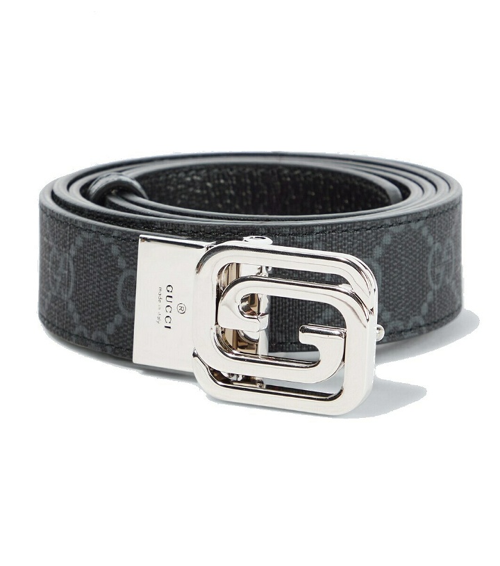 Photo: Gucci GG reversible canvas and leather belt
