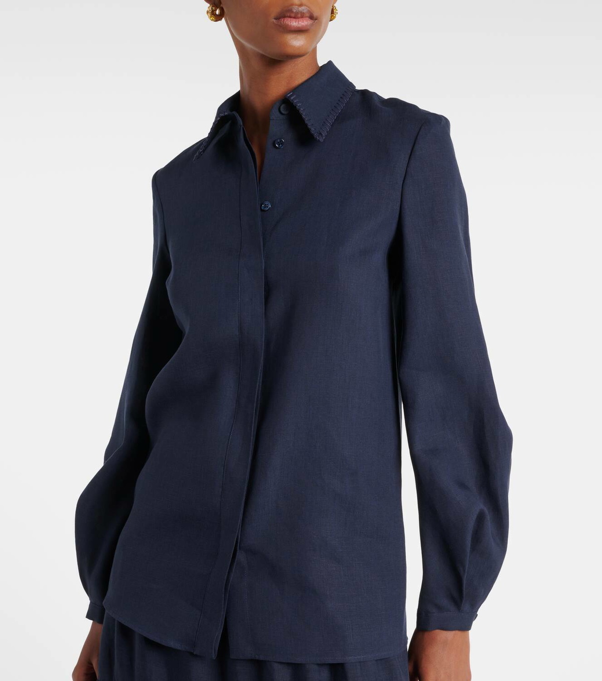 Gabriela Hearst Delmer linen top