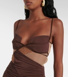 Nensi Dojaka Draped minidress