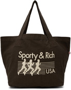 Sporty & Rich SSENSE Exclusive Brown Trio Tote