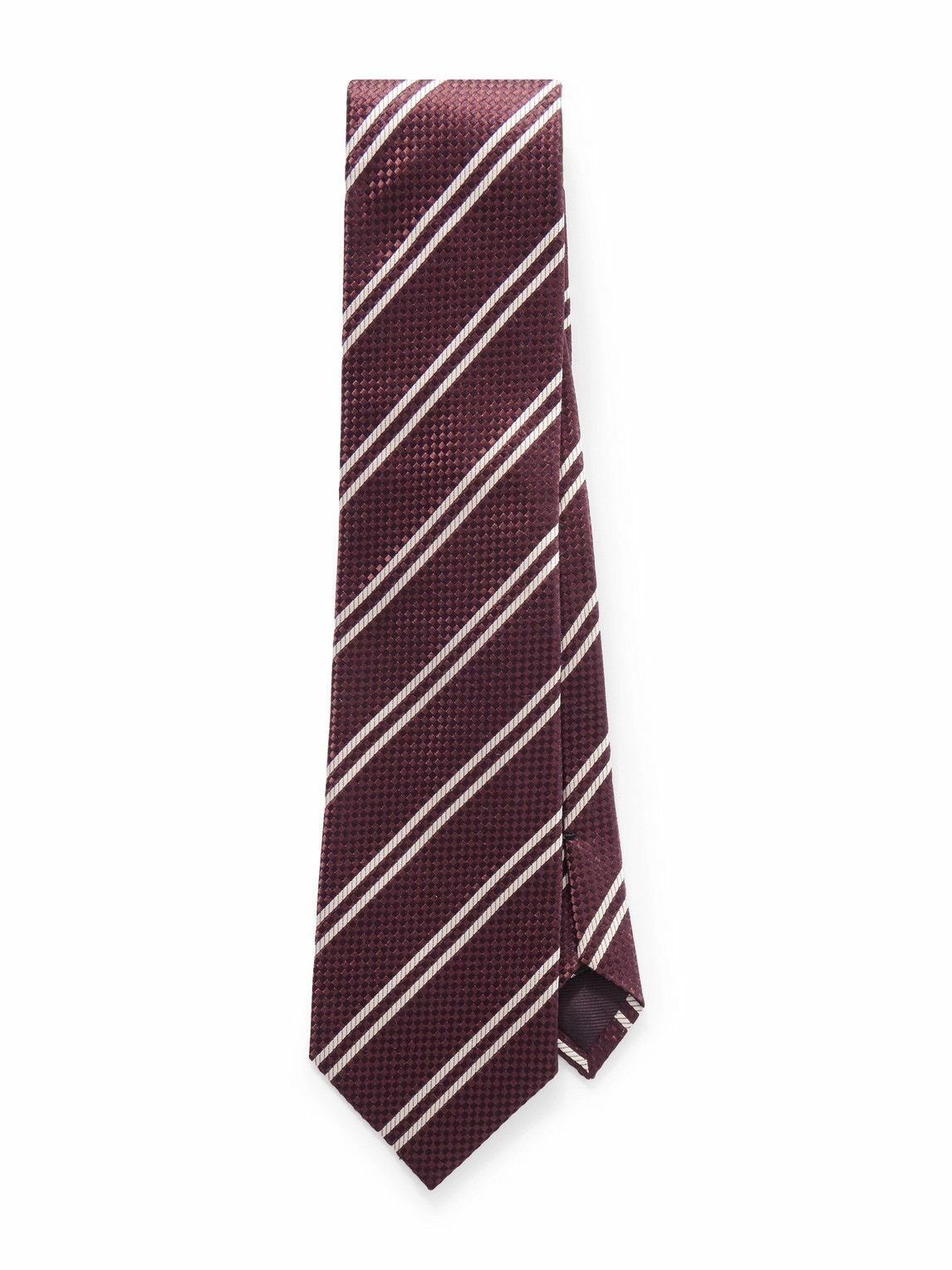 TOM FORD - 8cm Striped Silk-Jacquard Tie