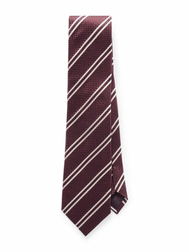 Photo: TOM FORD - 8cm Striped Silk-Jacquard Tie