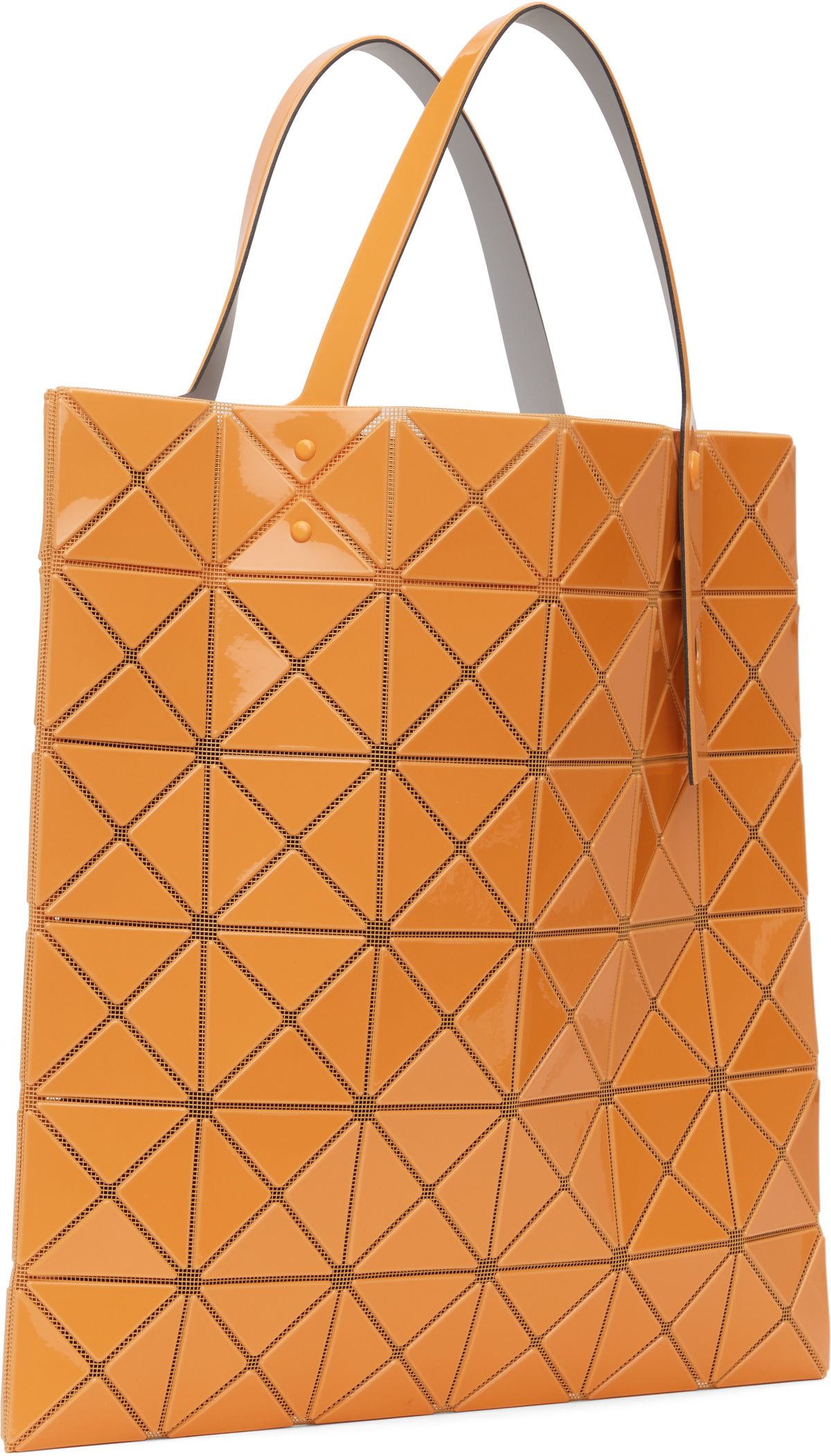 BAO BAO ISSEY MIYAKE Orange Lucent One-Tone Tote Bao Bao Issey Miyake