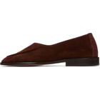 HEREU Brown Juliol W Calf Suede Loafers