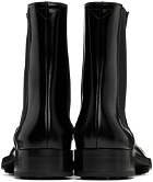 Jil Sander Black Metal Cap Chelsea Boots