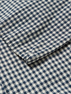 Barena - Ferigo Gingham Cotton-Blend Seersucker Polo Shirt - Blue