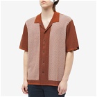 Rag & Bone Men's Herringbone Avery Shirt in Brown Multi