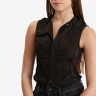 Our Legacy Women's All Day Poplin Corset Vest Top in Black All Day Poplin