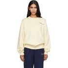 Sporty & Rich Off-White Avenue Crewneck Sweatshirt