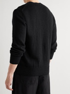 Officine Générale - Marco Cotton and Linen-Blend Sweater - Black