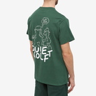 Quiet Golf Men's Quiet Please Print T-Shirt in Forest