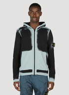 Stone Island - Graffiti Hooded Sweatshirt in Light Blue