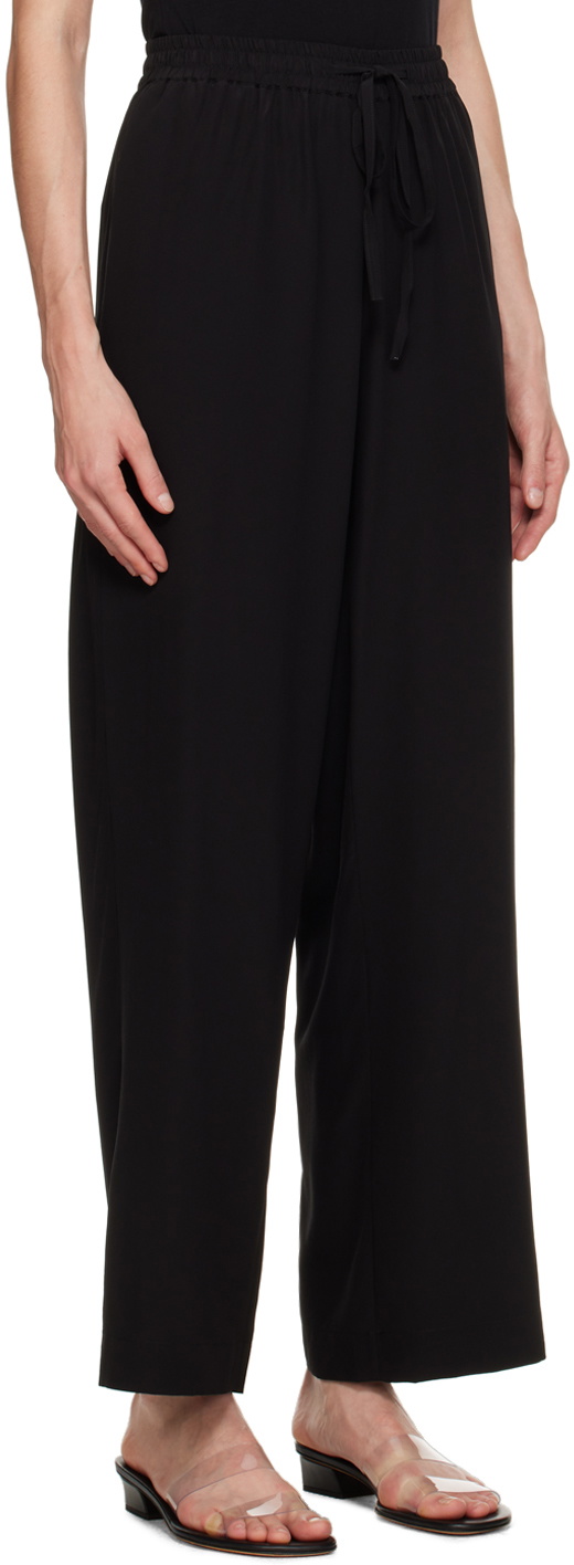 Matteau Black Drawstring Trousers
