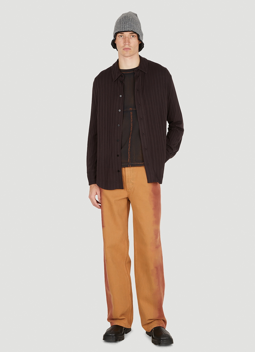 Eckhaus Latta Shrunk Button Down Shirt