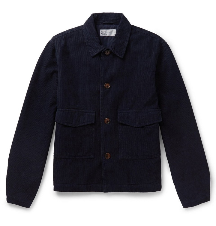 Photo: Universal Works - Garment-Dyed Cotton-Corduroy Jacket - Men - Navy