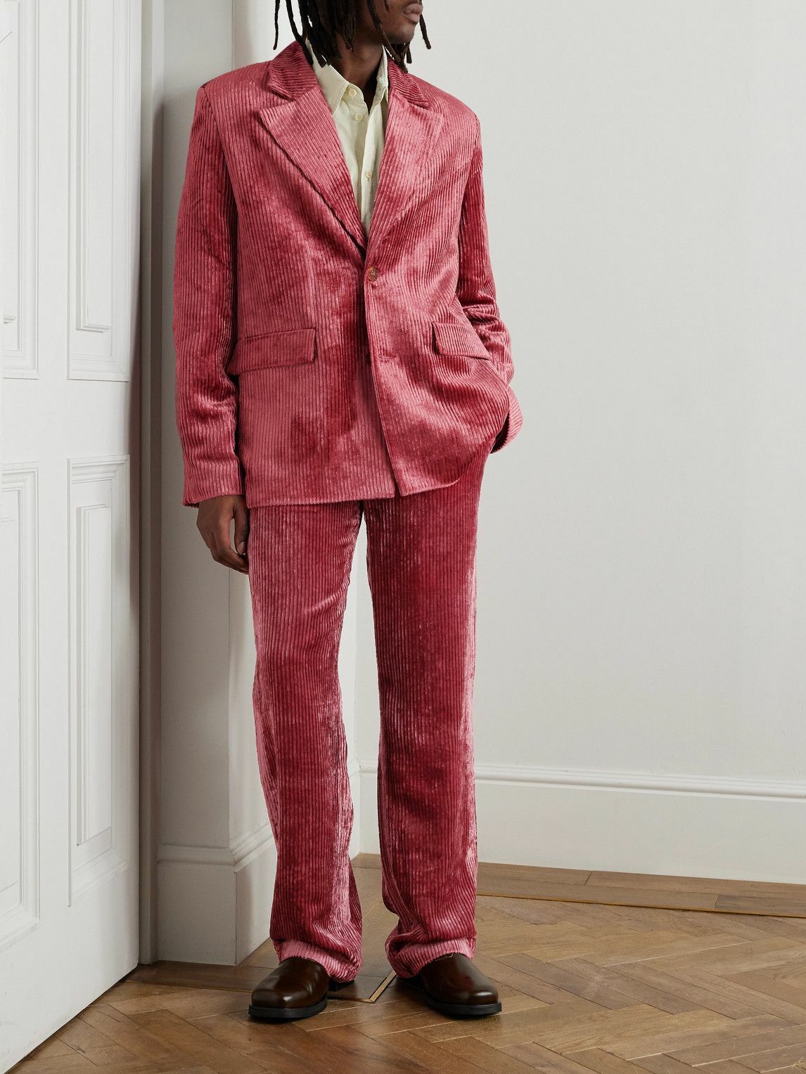 Séfr - Insight Corduroy Suit Jacket - Red