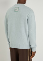 Axel Arigato Patch Beyond Wool-blend Sweatshirt Light Blue