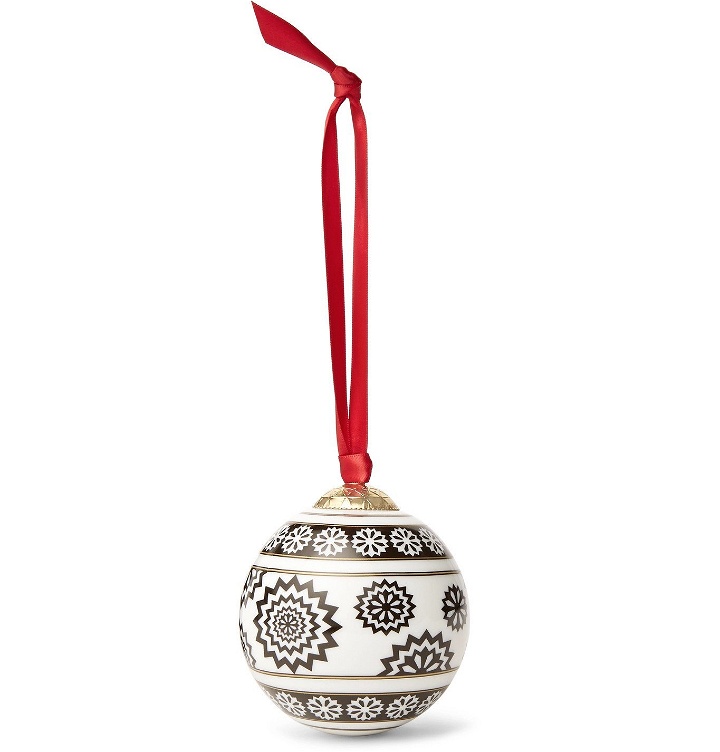 Photo: The Wolseley Collection - Halcyon Days Printed Bone China Bauble - Black