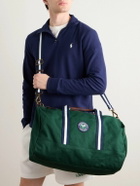 Polo Ralph Lauren - Wimbledon Leather-Trimmed Logo-Detailed Canvas Duffle Bag