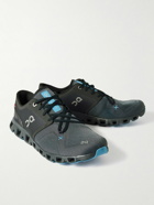 ON - Cloud X3 Rubber-Trimmed Mesh Running Sneakers - Gray