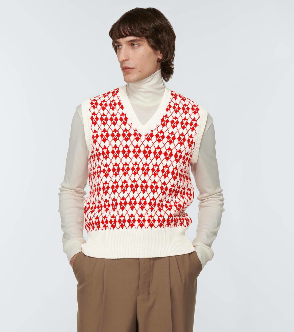 Ami Paris Ami de Coeur wool-blend sweater vest
