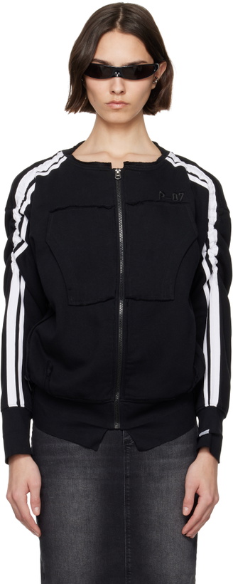 Photo: Prototypes Black Tiny Toggle Zip Up Sweatshirt