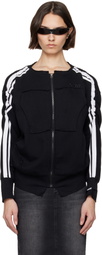 Prototypes Black Tiny Toggle Zip Up Sweatshirt