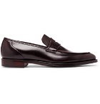 George Cleverley - George Horween Shell Cordovan Leather Penny Loafers - Men - Burgundy