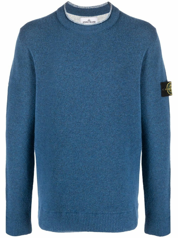 Photo: STONE ISLAND - Double-face Wool Blend Jumper